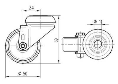 Roata_pivotanta_TENTE_poliamida_poliuretan_diametru_50_2470UAP050P30-11_dimensiuni_ro8