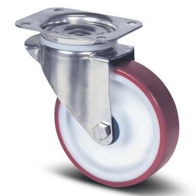 Roata_pivotanta_TENTE_poliamida_poliuretan_diametru_80_8470UAD080P62 red_ro8