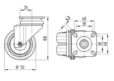 Roata_pivotanta_TENTE_polipropilena_cauciuc_termoplastic_diametru_50_2970PJO050P40_dimensiuni_ro8