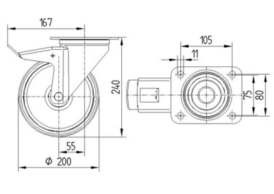 Roata_pivotanta_blocare_totala_poliamida_cauciuc_elastic_gri_diametru_200_3477UFR200P63_dimensiuni_ro8